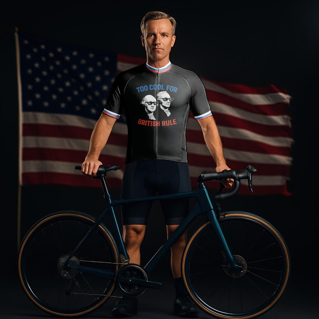 Funny 4th of July Cycling Jersey for Men
