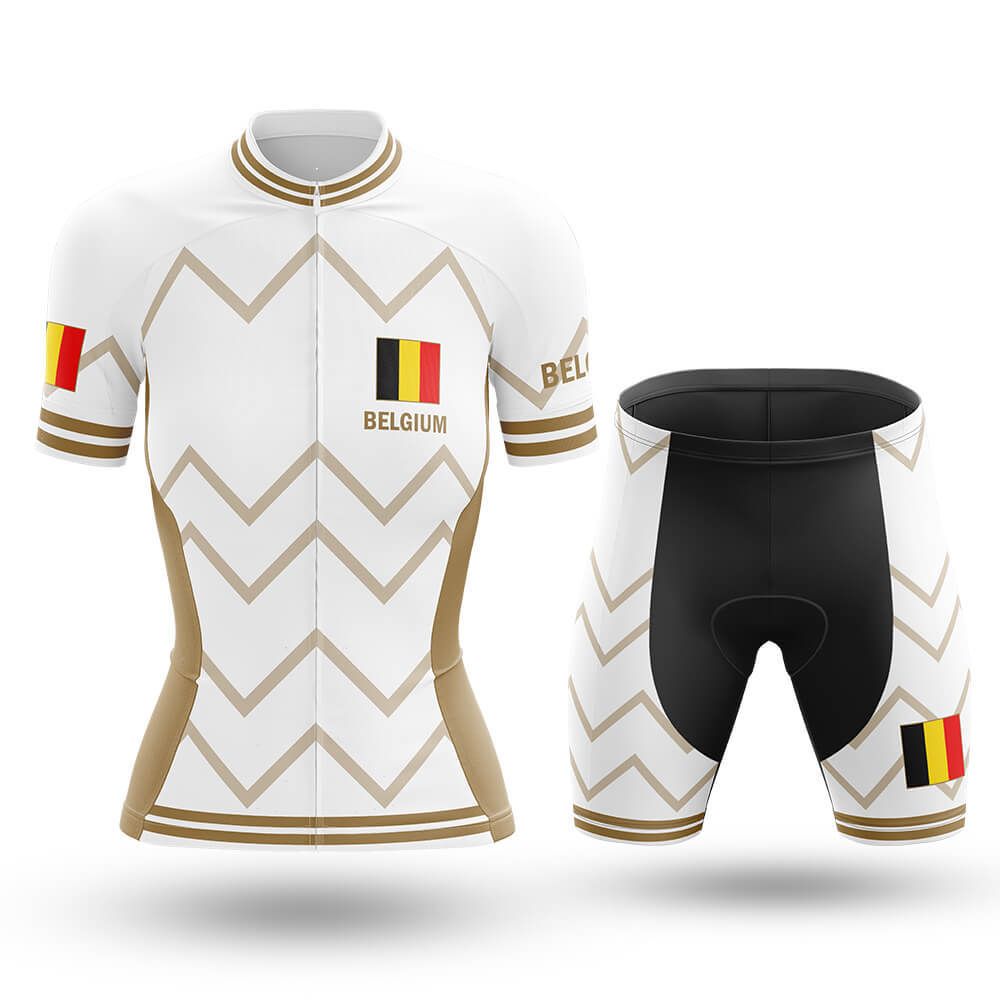 Belgium - Women V17 - White - Cycling Kit