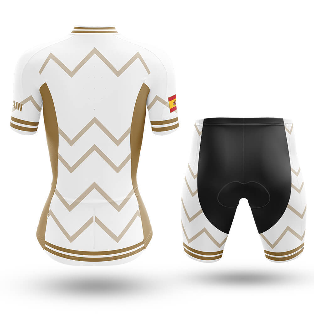 Spain  - Women V17 - White - Cycling Kit