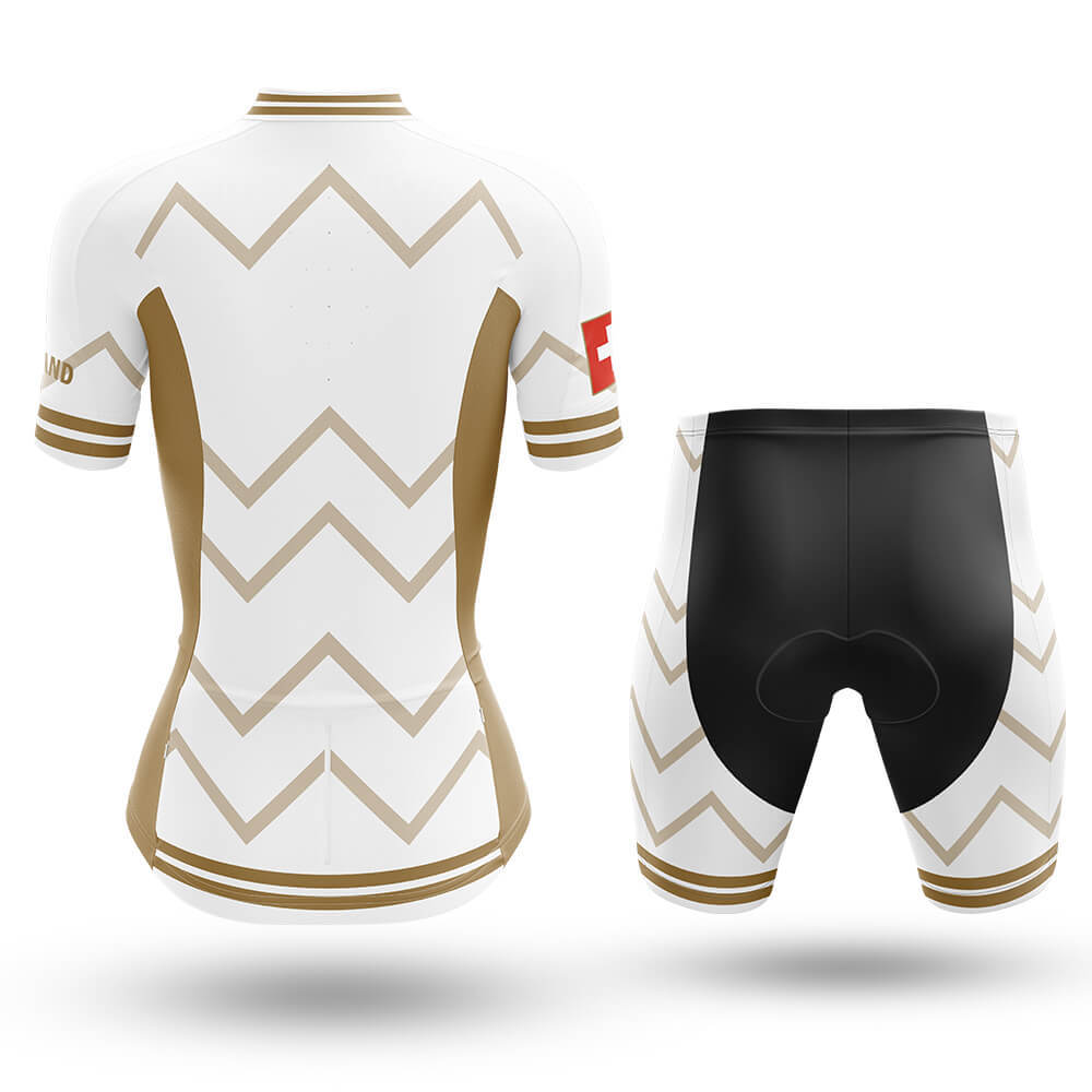 Switzerland - Women V17 - White - Cycling Kit