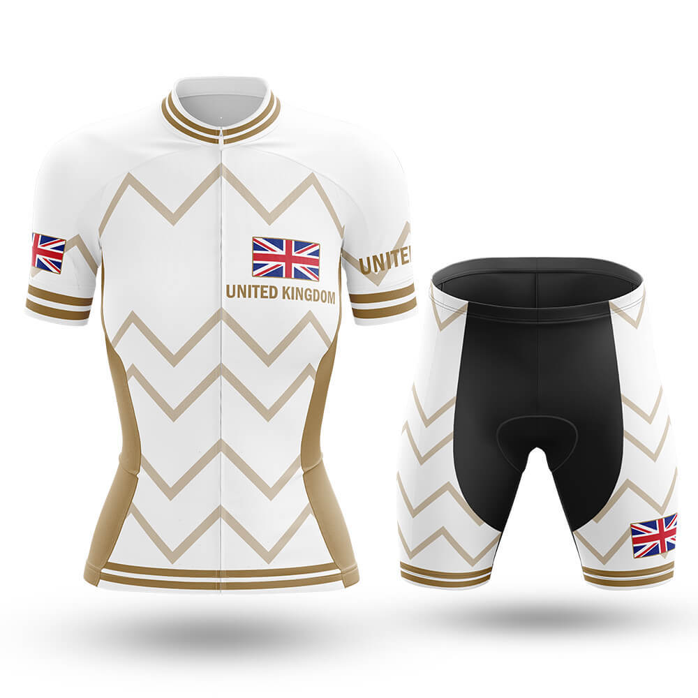 United Kingdom - Women V17 - White - Cycling Kit